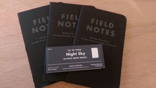 Field Notes Night Sky Edition - unsealed 3-Pack
