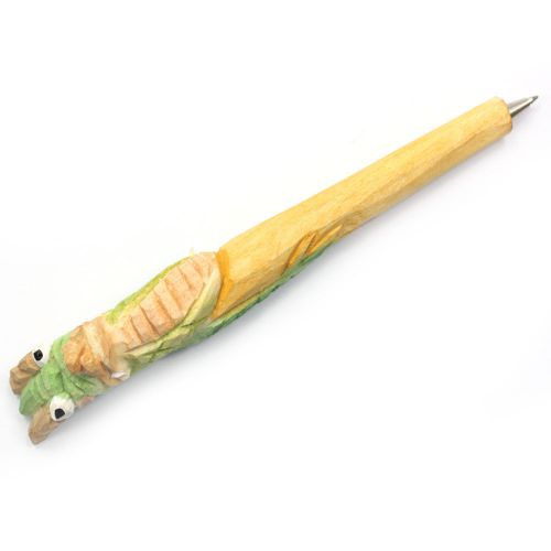10pack ballpoint pen lovely interesting wooden cartoon dragon writing pen for sale