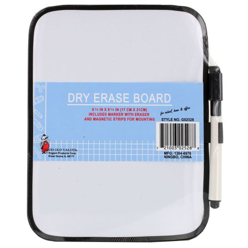 Dry-erase 6&#034; x 8&#034; whiteboard with marker and magnet strips (colors may vary) for sale