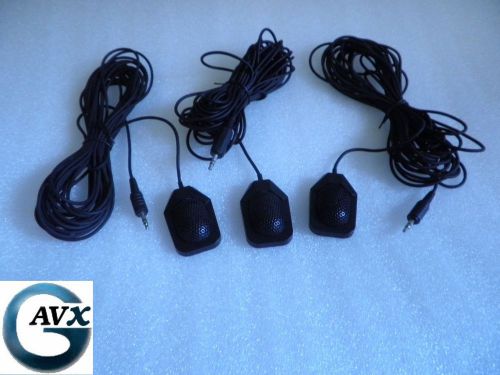 Audio-technica at865/vm (3) mini omnidirectional condenser boundary microphones for sale