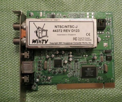 Hauppauge WinTV (NTSC/NTSC-J 44372) PCI TV Tuner Card  Used