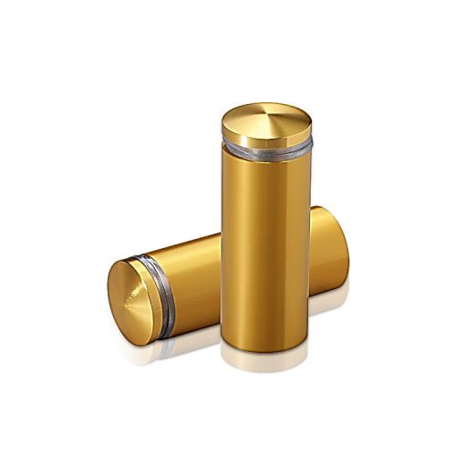 Aluminum Standoffs, Diameter: 3/4&#039;&#039;, Standoff: 1 3/4&#039;&#039;, Aluminum Gold Anodized F