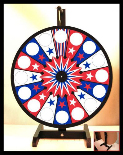 Prize Wheel 18&#034; Spinning Tabletop Portable Americana