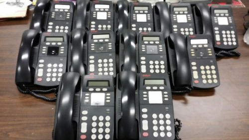 Lot (11) Avaya 4406D+ Business Telephones with Handsets &amp; Stands