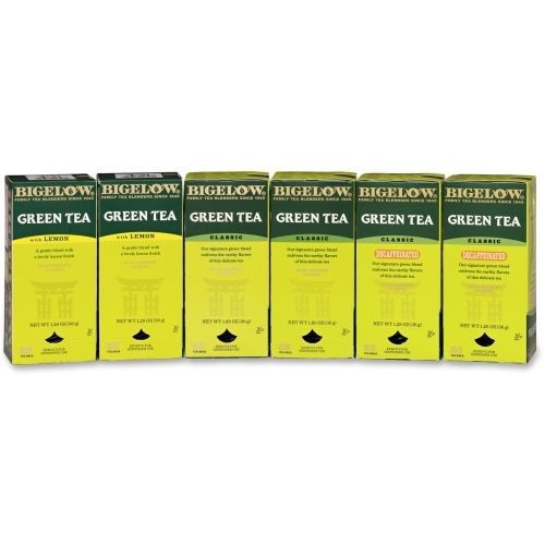 Bigelow Tea Assorted Green Tea Bag - Green Tea - Lemon - 168 / Carton