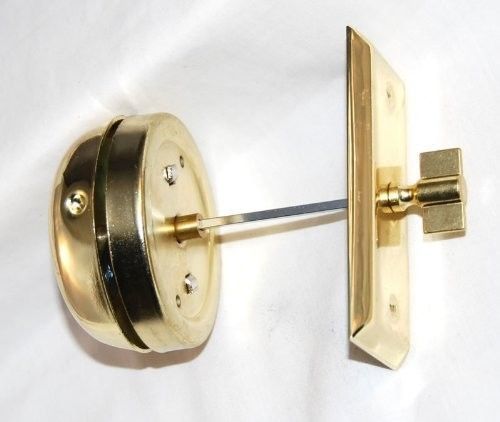 Polished Brass Door Mount Bell Non Electric Home House Front Back Wood Metal