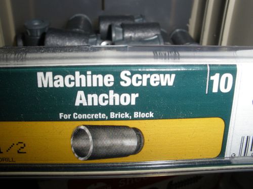 5/8-11 machine screw or calk in concrete masonry anchors 5/8&#034; bolt  (12) total for sale