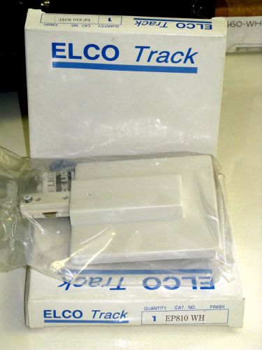 ELCO  EP810 End Feed Kit for Outlet Box Mount (white), For 1 Circuit Track