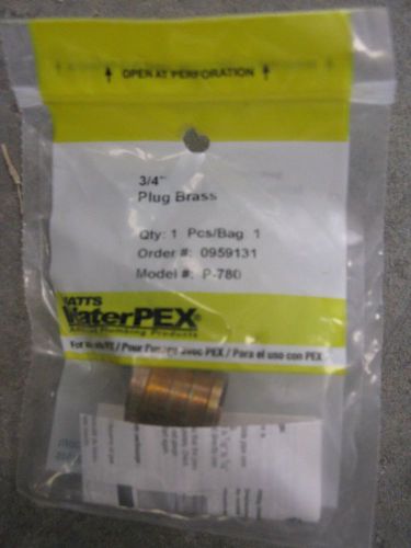 Watts P780 3/4 Plug Brass