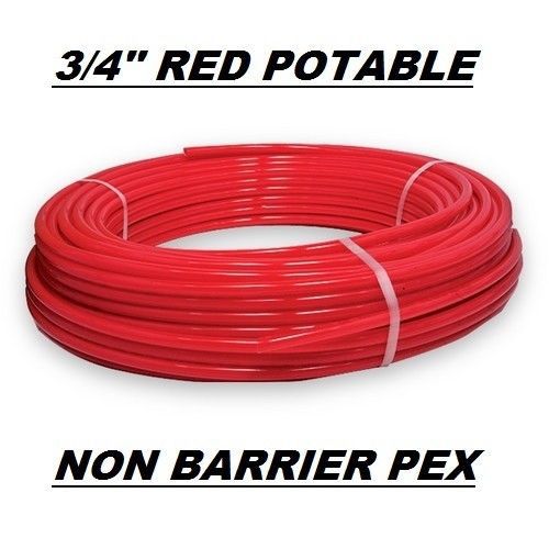 3/4&#034; x 1000ft RED Pex Tubing/Pipe Pex-B 3/4inch 1000ft Potable Water NonBarrier