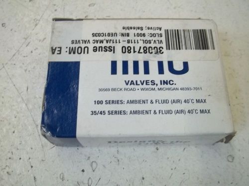 MAC 111B-111JA SOLENOID VALVE *NEW IN A BOX*