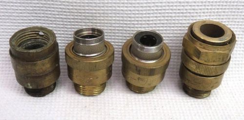 Lot of 4 watts no. 8a &amp; nf 8 upc brass backflow preventer valves 125 psi 180 f for sale