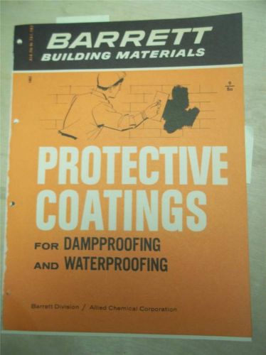 Barret/Allied Chemical Corp Catalog~Protective Coatings/Elastigum~Asbestos~1961