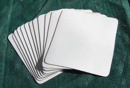 Dye Sublimation Blanks: 12 Mouse Pads - 2nds - White face - Rubber back