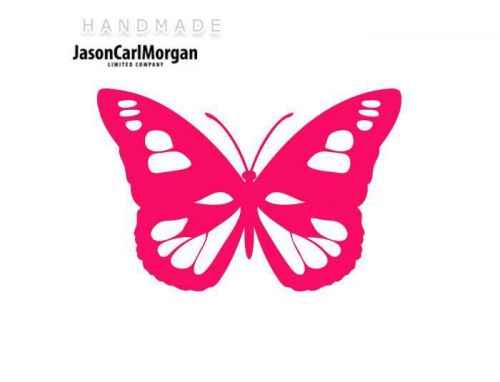 JCM® Iron On Applique Decal, Butterfly Neon Pink