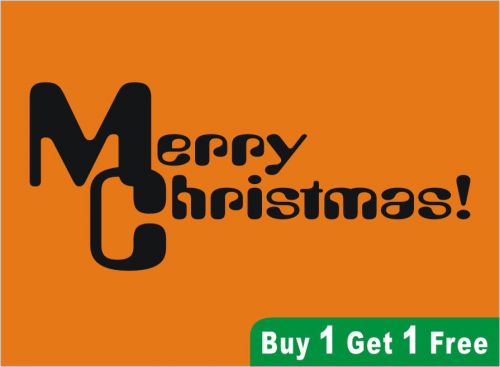 2X Christmas is Always Merry Vinyl Wall Stickers Decal Art Home Decor - 549