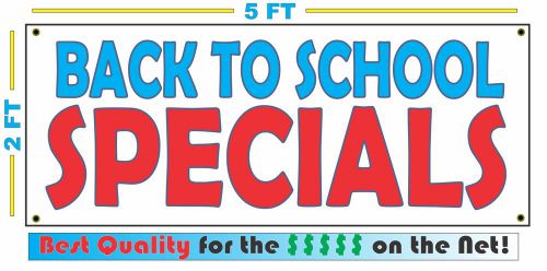 BACK TO SCHOOL SPECIALS Banner Sign New Larger Size Best Quality for the $$$