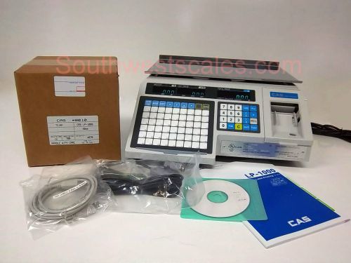 New cas lp-1000n label printing scale - free shipping + case of 8010 labels! for sale