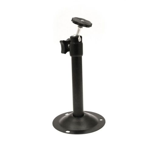 Cctv camera wall/ceiling bracket mount &amp; plate with 5mm screw thread black for sale