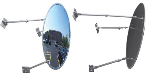 The Best 30&#034;Acrylic Outdoor Convex Mirror with 3 Adjustable Mounting Brackets