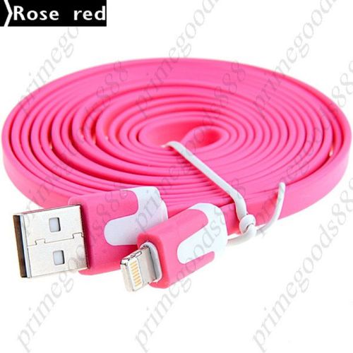 1.9M USB 2.0 Male to 8 pin Lightning Adapter Cable 8pin Charger Cord Rose Red