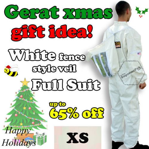 Adult Beekeeper Suits, Professional Bee Suits, White Bee Suits, Bee suits XS