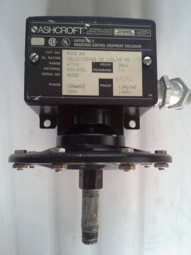 Ashcroft B424B XFM 60&#034;H20 pressure control switch 20psi