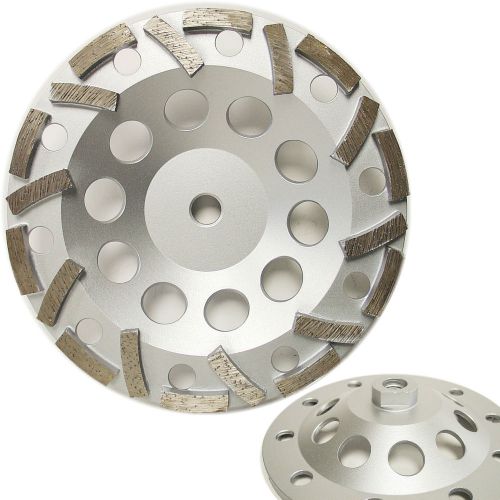 7” Premium Fan Style Concrete Diamond Grinding Cup Wheel 5/8&#034;-11 Arbor