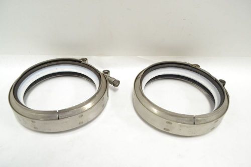 LOT 2 PROCESS SYSTEMS 3235293 ADJUSTABLE CLAMP SIZE 4IN STAINLESS STEEL B280934