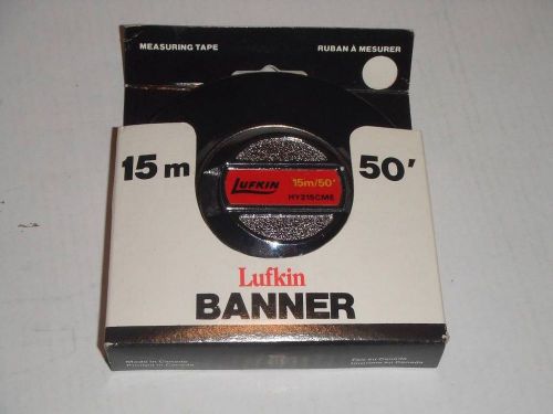 Lufkin cooper tools 3/8&#034;x50&#039; banner long steel tape hy215cme new made in canada for sale