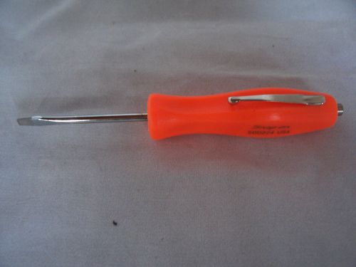 New American Made Orange Magnetic Flat Blade Pocket Screwdriver