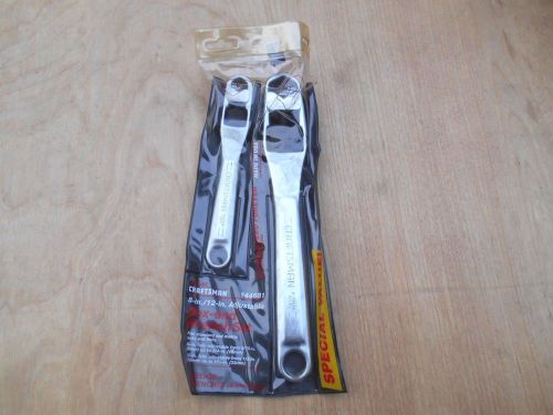 CRAFTSMAN ADJUSTABLE BOX END WRENCH SET , 8&#034; AND 12&#034;