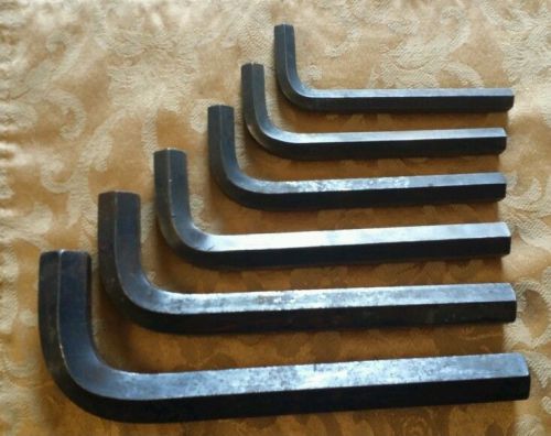 6 pc Allen brand Key Hex Wrench Short  1,7/8,3/4,5/8,9/16,1/2 Industrial Grade