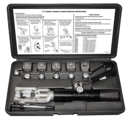 Mastercool 71480 - 37 degree flaring and double flaring hydraulic tool kit - new for sale