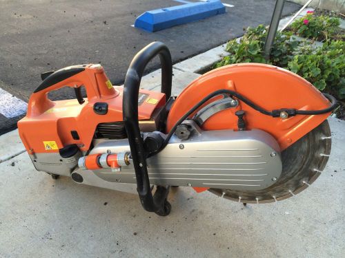 64cc gas power concrete cut off saw with 14&#034; cut off blade used free shipping for sale