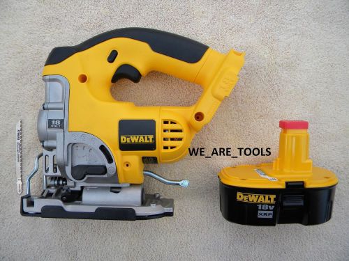 New dewalt 18v dc330 cordless jig saw, blade, dc9096 battery, 18 volt xrp jigsaw for sale