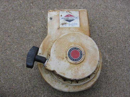 Vintage Briggs &amp; Stratton Rewind Pull Starter From a 1981 Model 130202 5 HP