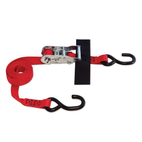 Snap-Loc S-Hook Strap 1&#034;x8&#039; w/Ratchet Red