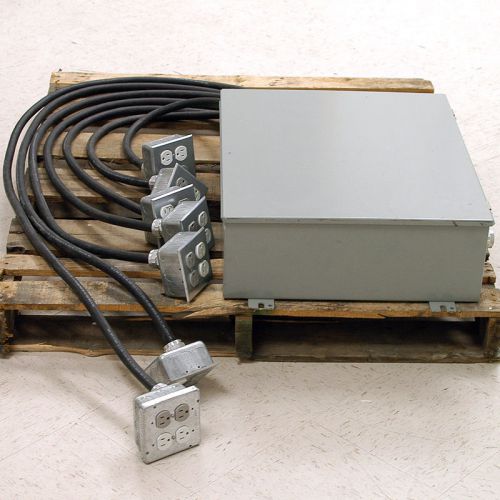 Wiegmann b242007chw electrical distribution box enclosure w/28 15a 120v outlets for sale