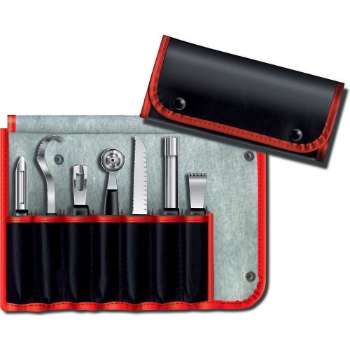 VICTORINOX GARNISHING KIT, 8-PIECE, POLYPROPYLENE HANDLES BLACK 48997