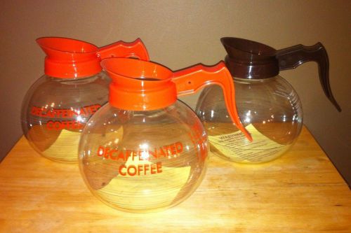 (3) Coffee Containers/Decanters ~ (2) Decaf / (1) Regular...New / Never Used