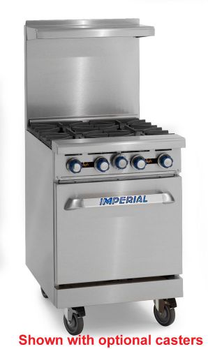 NEW Imperial IR-4 24&#034; Gas Range, 4-Burners, 1-Oven / Free Delivery in Florida