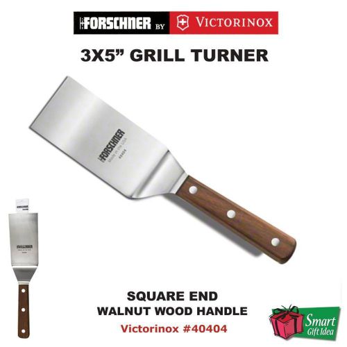 Victorinox forschner grill turner, 3x5&#034;, square end, walnut handle #40404 for sale
