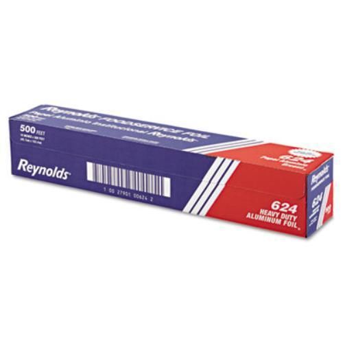 Reynolds Wrap 624 Heavy Duty Aluminum Foil Roll, 18&#034; X 500ft, Silver