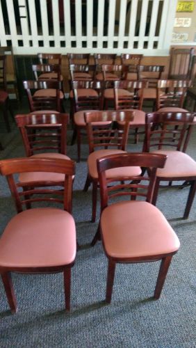 18 Matching Mahogany Stain  Padded Seat Dining Chairs  Excellent Condition