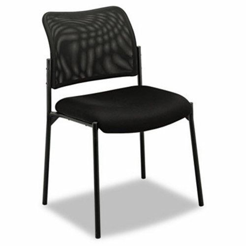Basyx VL506 Black Stacking Guest Chair, Mesh Back &amp; Padded Seat (BSXVL506MM10)