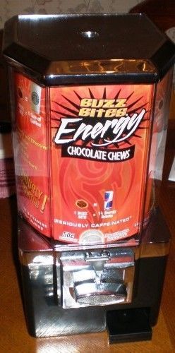 Buzz Bite Caffeinated Chocolate Candy Energy Vending Machine