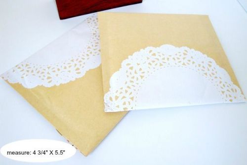 25 Kraft Paper Lace Bubble Envelope,packaging supplies