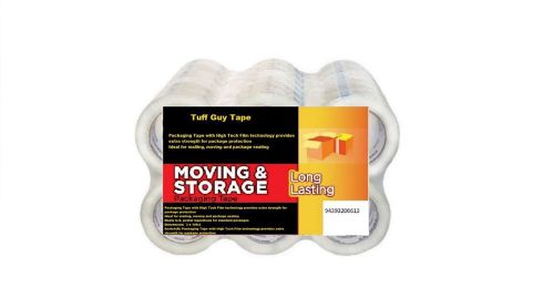18 rolls tuff guy carton sealing packing/shipping tape, 2 mil - 2&#034; x 110 yards for sale