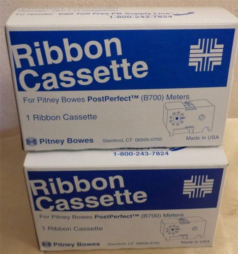 Pitney Bowes PostPerfect B700 Meters 2 new in package RIBBON CASSETTES